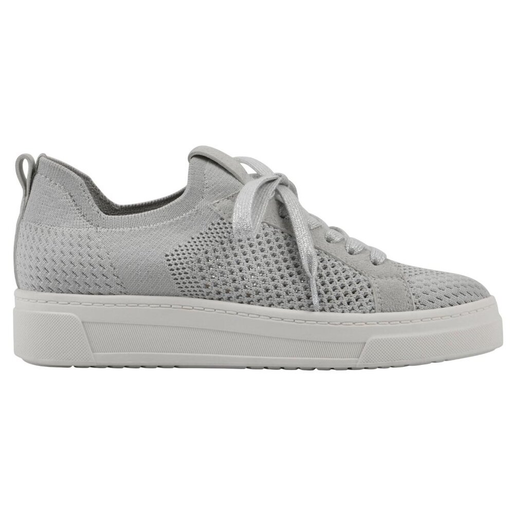 White Mountain Womens Uncut Knit Lace-Up Sneaker W36720 Light Gray 9M - Picture 10 of 14